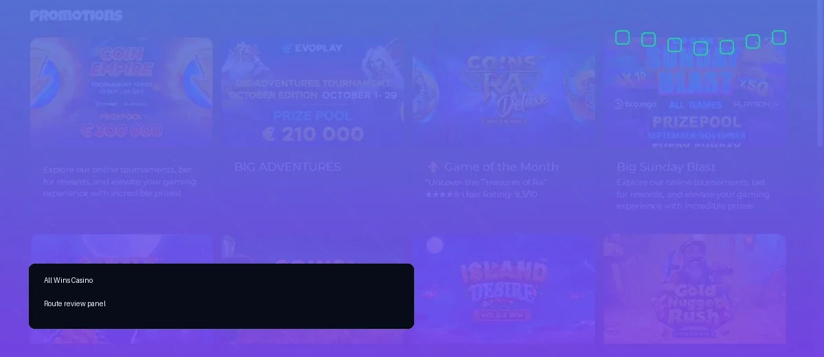 All Wins Casino route review